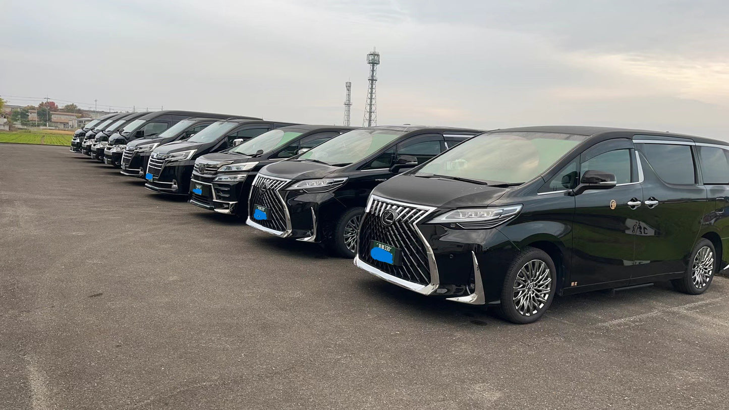 premium car or van with pro driver in japan