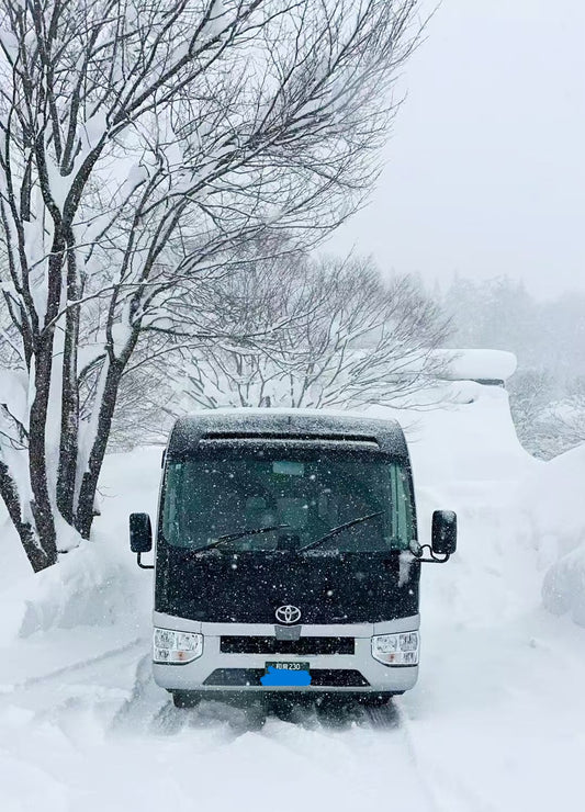 minibus in Japan with pro driver