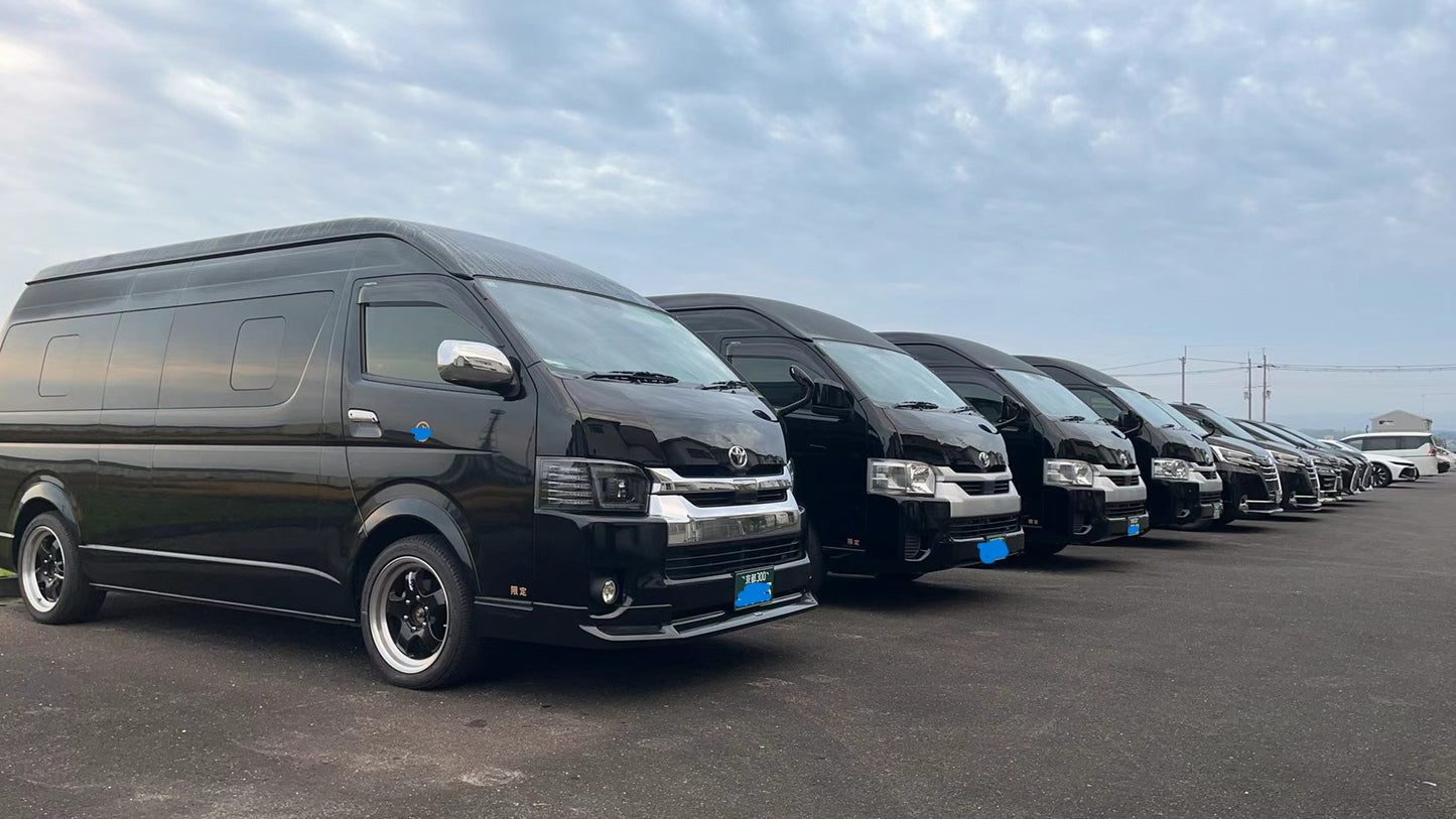 premium car or van with pro driver in japan